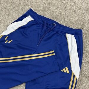Adidas Pitch 2 Messi Soccer Track Pants Mens XL Blue 29" Inseam Joggers